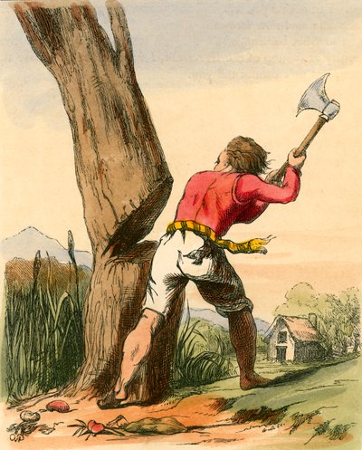 Jack fällt die Bohnenranke von Charles West Cope