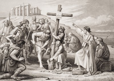 Die erste Predigt des Christentums in Großbritannien, aus 
