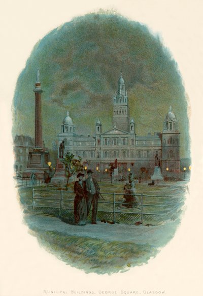 Städtische Gebäude, George Square, Glasgow von Charles Wilkinson