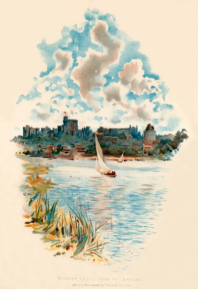 Schloss Windsor von den Brocas von Charles Wilkinson