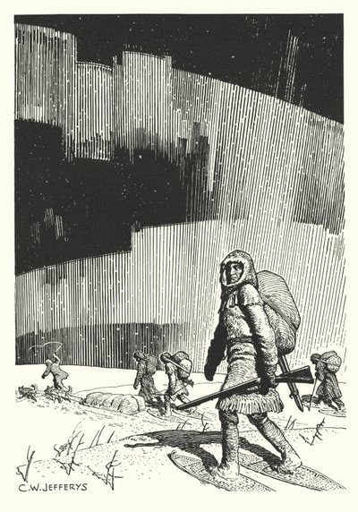 Samuel Hearne auf seiner Reise zum Kupferminenfluss von Charles William (after) Jefferys
