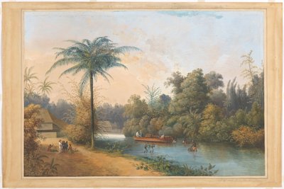 Wasserfall in Tjieroek Betong Java von Charles William Meredith van de Velde