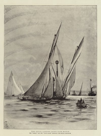 Das Royal London Yacht Club Match von Charles William Wyllie