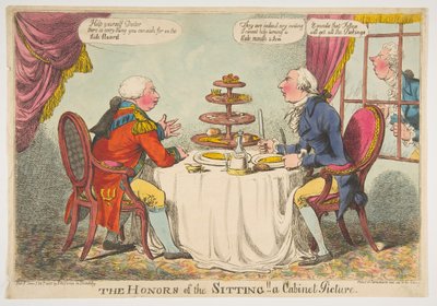 Die Ehren des Sitzens! Ein Kabinettbild von Charles Williams