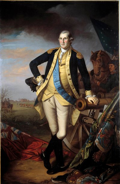 Porträt von George Washington nach der Schlacht von Princeton, 3. Januar von Charles Willson Peale