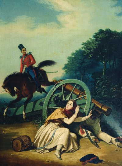 Szene aus dem Französisch-Russischen Krieg 1812, 1830er Jahre von Charles de Hampeln