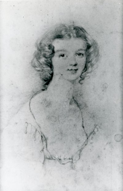 Porträt von Ellen Nussey von Charlotte Bronte