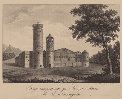 Altes Haus der Familie Stroganov in Solvychegodsk, 1842 von Chessky