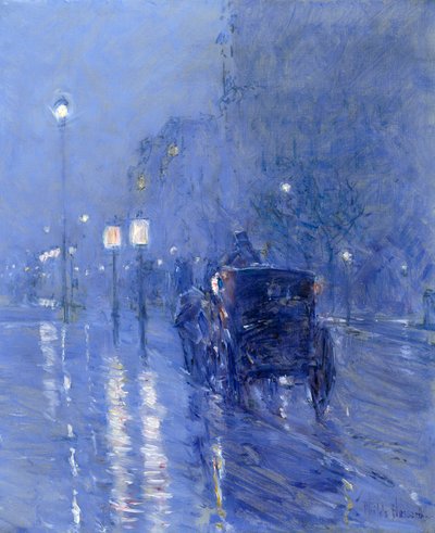 Regnerische Mitternacht von Childe Frederick Hassam