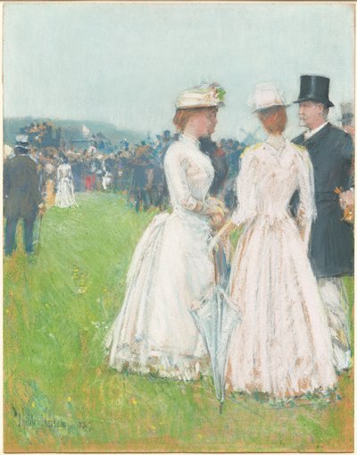 Au Grand Prix de Paris von Childe Hassam