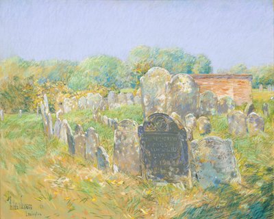 Kolonialer Friedhof in Lexington von Childe Hassam