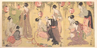 Eine Parodie von Yuranosuke in den Vergnügungsvierteln von Chobunsai Eishi
