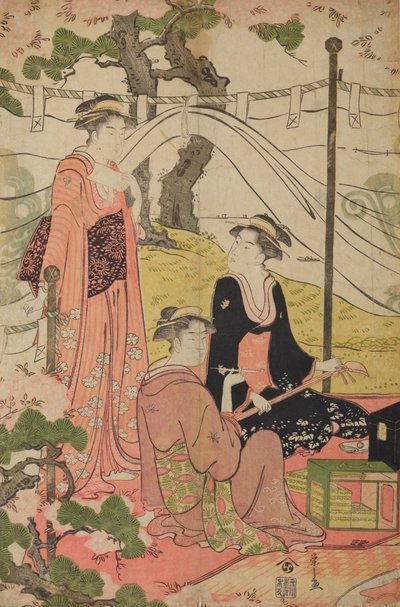 Picknick am Wasser von Chobunsai Eishi