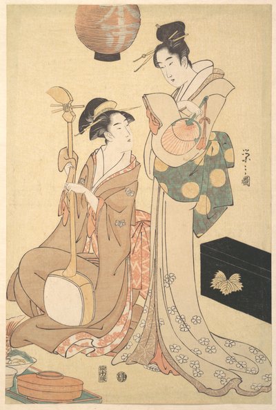 Zwei Geisha von Chobunsai Eishi