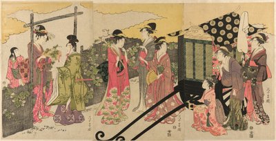 Parodie des Yugao-Kapitels aus der Geschichte von Genji von Chokosai Eisho