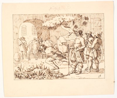 Illustration zu St. St. Blicher, Die drei Heiligenabende von Christen Dalsgaard