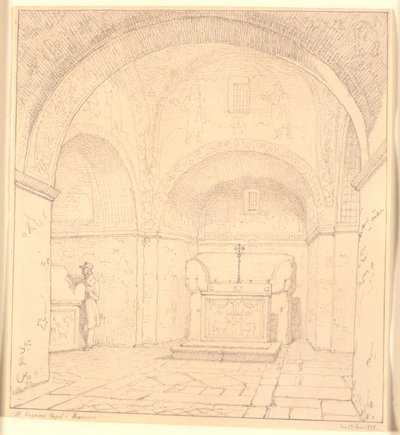 Galla Placidias Grab in der St. Nazareo Kapelle in Ravenna von Christen Købke