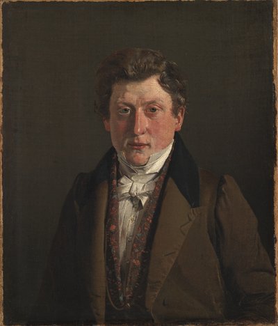 Porträt des Cousins und Schwagers des Künstlers, des Lebensmittelhändlers Christian Petersen von Christen Købke