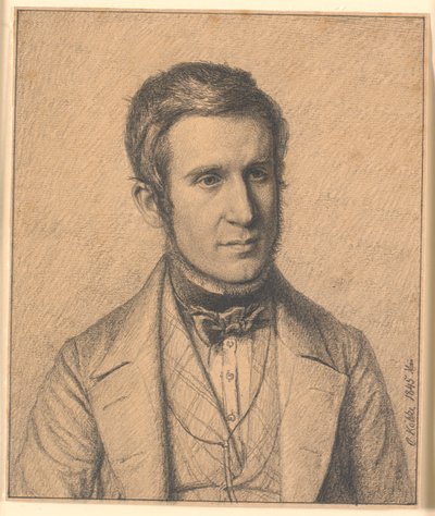 Porträt des Bruders der Frau des Künstlers Christen Christensen Købke (1817-1846) von Christen Købke