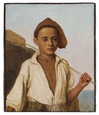Ein Fischerjunge aus Capri von Christen Købke