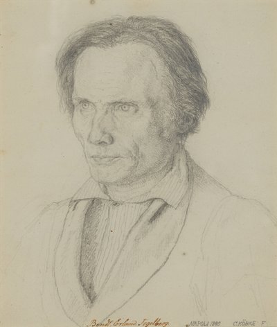 Bengt Erland Fogelberg (1786–1854), Bildhauer, 1839 von Christen Købke