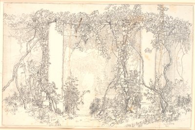 Studie einer Pergola auf Capri von Christen Købke