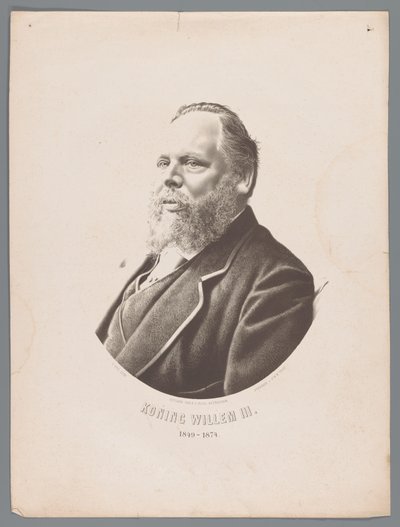 Porträt von Willem III der Niederlande, König Willem III 1849-1874 von Christiaan Bos