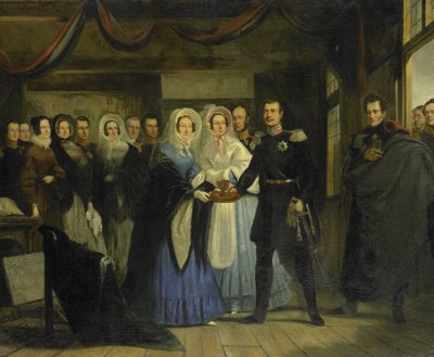 Die Prinzessin von Oranien empfängt Alexander II. von Christiaan Julius Lodewyck Portman
