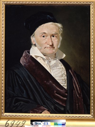 Porträt des Mathematikers, Astronomen und Physikers Carl Friedrich Gauss (1777-1855) von Christian Albrecht Jensen