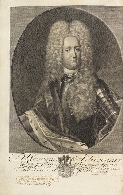 Porträt von Prinz Georg Albrecht von Ostfriesland von Christian Fritzsch