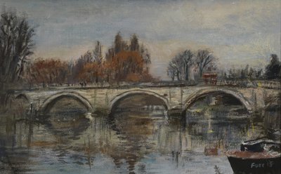 Ewiger Herbst, Rote Blätter - Richmond Bridge von Christian Furr