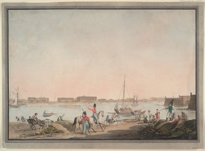 Ansicht von St. Petersburg von der Newa, 1808 von Christian Gottlieb Hammer