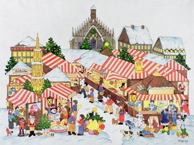 Christkindlmarkt, Nürnberg, 1987 von Christian Kaempf
