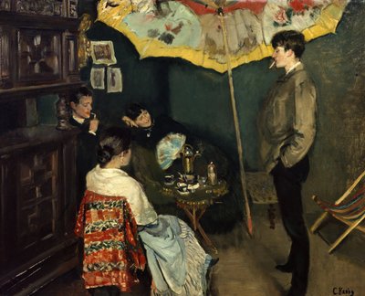 Eine Ecke in meinem Atelier von Christian Krohg