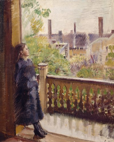 Der Balkon in Grønnegate von Christian Krohg