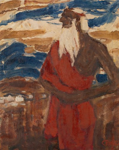 Moses überblickt das Gelobte Land von Christian Rohlfs