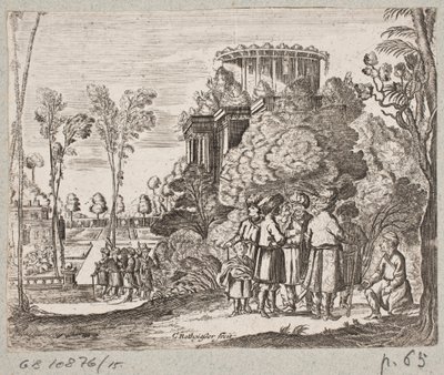 Illustration zu Adam Olearius, „Persianischer Rosenthal von einem sinnreichen Poeten Schich Saadi [...]“, Schleswig 1660 von Christian Rothgiesser