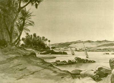 Feluccas auf dem Nil, Ägypten, 1898 von Christian Wilhelm Allers