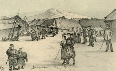 Marktplatz, Tsingtao, China von Christian Wilhelm Allers