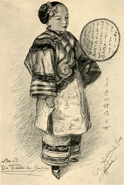 Me-J - Tochter eines Mandarins, Hankow, China, 1898 von Christian Wilhelm Allers