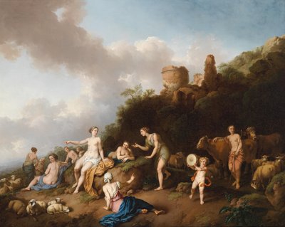 Diana und ihre Nymphen von Christian Wilhelm Ernst Dietrich