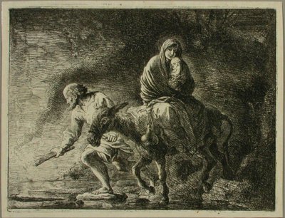 Flucht nach Ägypten von Christian Wilhelm Ernst Dietrich