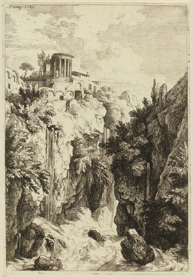 Sibyllentempel bei Tivoli von Christian Wilhelm Ernst Dietrich
