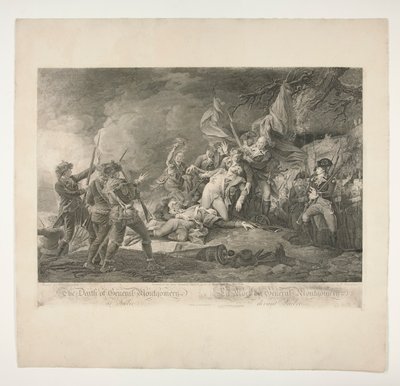 Der Tod von General Montgomery in Quebec (La Mort du General Montgomery devant Quebec) von Christian Wilhelm Ketterlinus