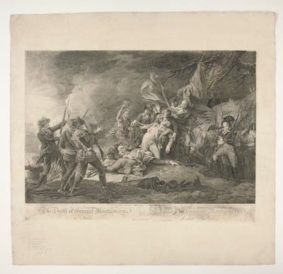 Der Tod von General Montgomery in Quebec von Christian Wilhelm Ketterlinus