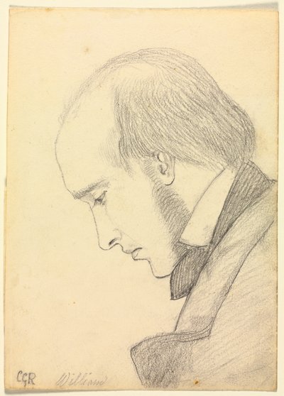 Porträt von William Michael Rossetti von Christina Georgina Rossetti