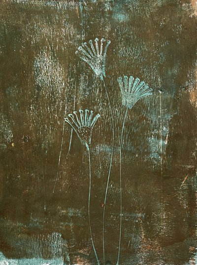 Türkisfarbene Blume von Christina Misuro