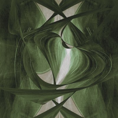 Dynamische Grüne Formen von Christina Sillen