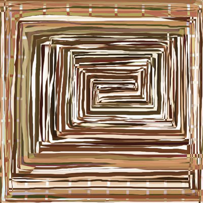 Erdige Spiralgeometrie von Christina Sillen