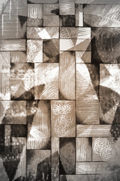 Sepia Geometrische Schichten von Christina Sillen